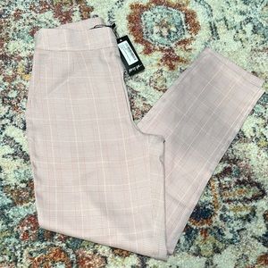Nasty gal pink plaid pants size 2!